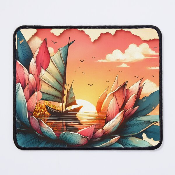 Item preview, Flower Boat, Ai Generated Art designed and sold by ACC .