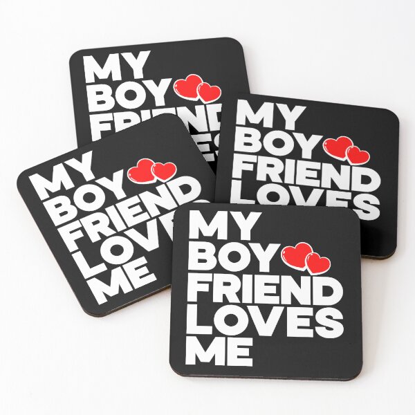 Item preview, MY BOYFRIEND LOVES ME, Typography Valentine's Day quotes design for Lovers, W designed and sold by HGstudioDesign.