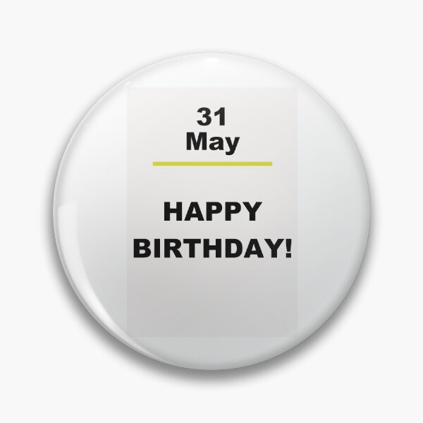 Item preview, Minimalist Happy Birthday Design — May 31 designed and sold by ariksworld.