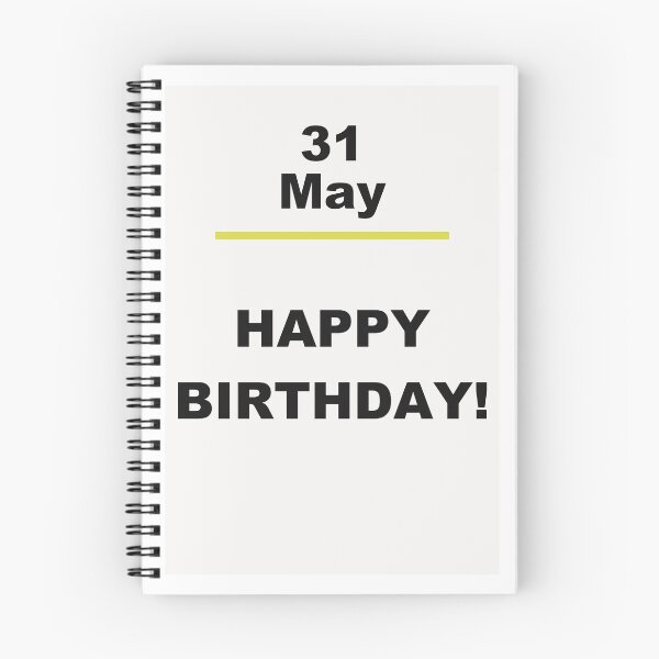 Item preview, Minimalist Happy Birthday Design — May 31 designed and sold by ariksworld.