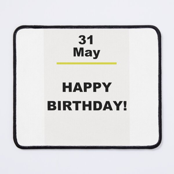 Item preview, Minimalist Happy Birthday Design — May 31 designed and sold by ariksworld.