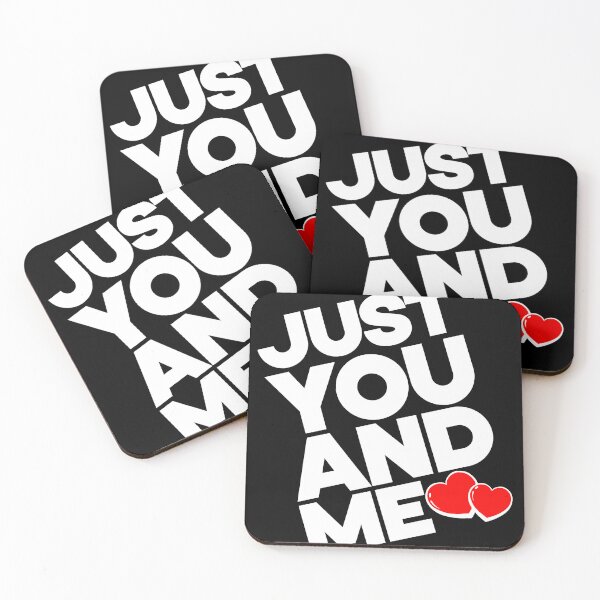 Item preview, JUST YOU AND ME, Typography Valentine's Day quotes design for Lovers, diagonal orientation designed and sold by HGstudioDesign.