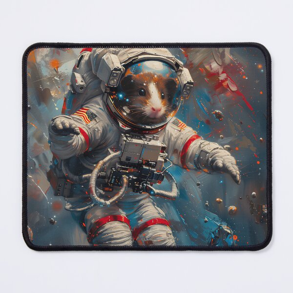 Item preview, Guinea Pig Painting in Astronaut Suit Floating in Space designed and sold by CuongArtLab.