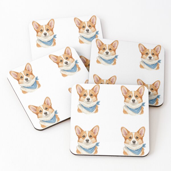 Item preview, Corgi With Bandana – Playful & Loyal Dog Illustration designed and sold by kimbo1106.