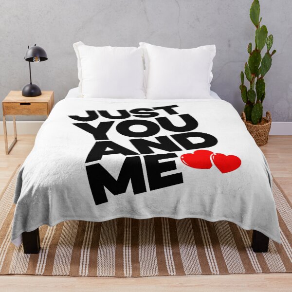 Item preview, JUST YOU AND ME, Typography Valentine's Day quotes design for Lovers, diagonal orientation designed and sold by HGstudioDesign.