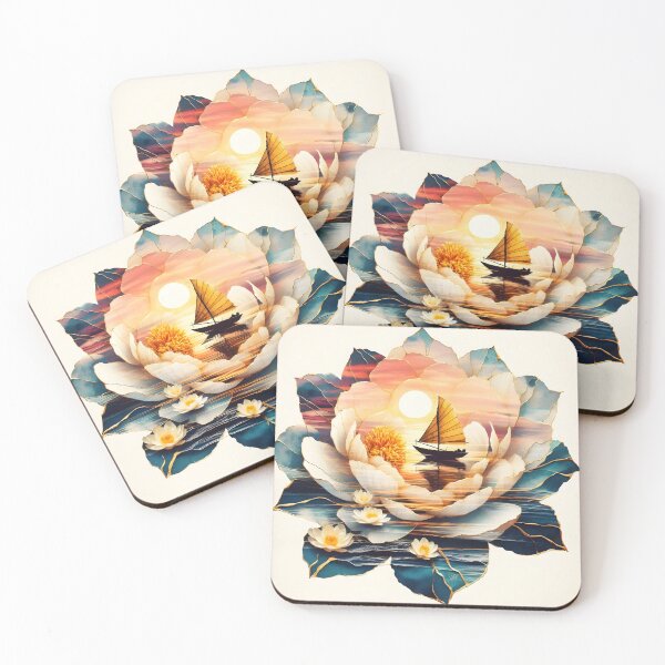 Item preview, Flower Boat, Ai Generated Art  designed and sold by ACC .