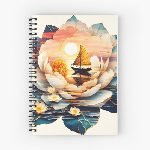 Item preview, Flower Boat, Ai Generated Art  designed and sold by ACC .