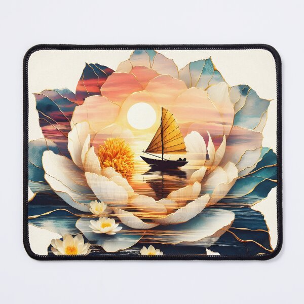 Item preview, Flower Boat, Ai Generated Art designed and sold by ACC .