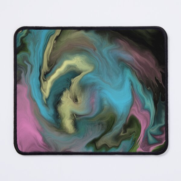Item preview, Galaxy - cosmic play of colors abstract modern in black, blue, pink and green designed and sold by Susanna Schorr.