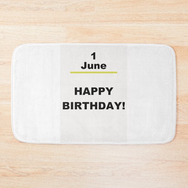 Item preview, Minimalist Happy Birthday Design — June 1 designed and sold by ariksworld.