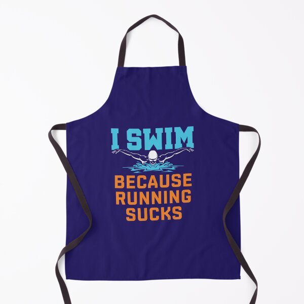 Item preview, I Swim Because Running Sucks Funny Swimming Swimmer Quotes designed and sold by jaygo.