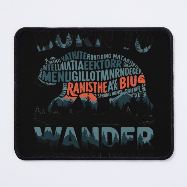 Item preview, National Parks USA - Bear - Born To Wander National Parks 1  designed and sold by KotexTemu.