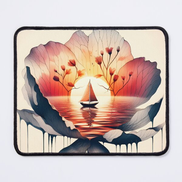 Item preview, Flower Boat, Ai Generated Art designed and sold by ACC .