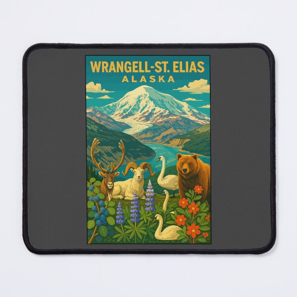 Item preview, Wrangell–St. Elias Alaska Mountain Sticker designed and sold by Ismeal Von.