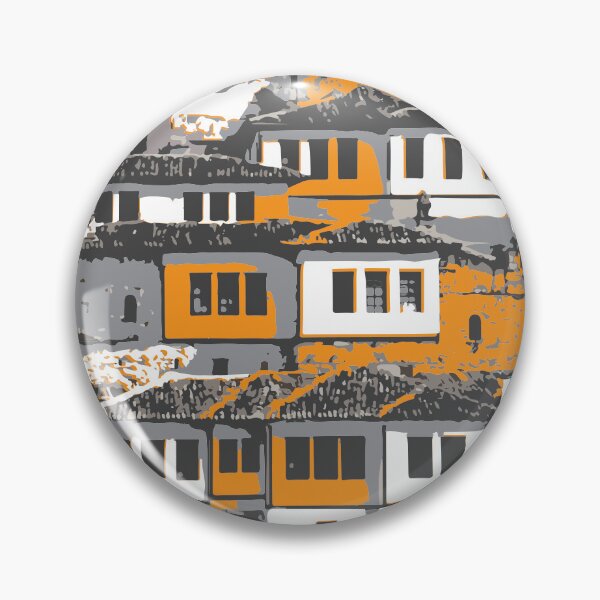 Item preview, Vintage Berat Albania Button Pin designed and sold by INTRIGUEprints.