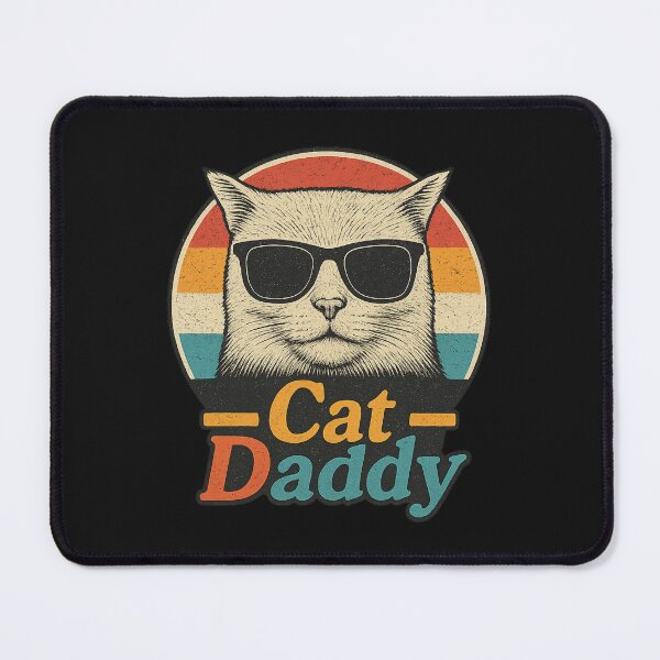 Item preview, Cat Daddy Retro Vintage Cool Cat With Sunglasses Design designed and sold by flagylART.