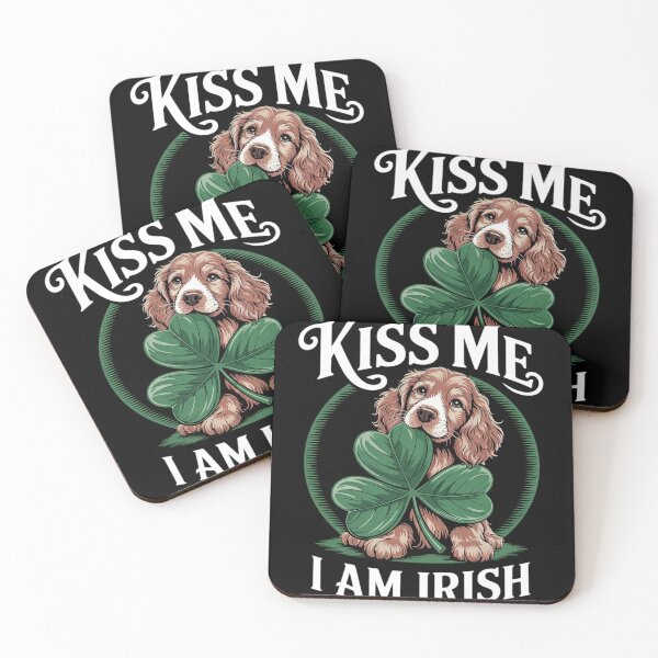 Item preview, Kiss Me I am Irish Setter Pet Dog Funny Saint Patrick's Day designed and sold by NailMolisa.