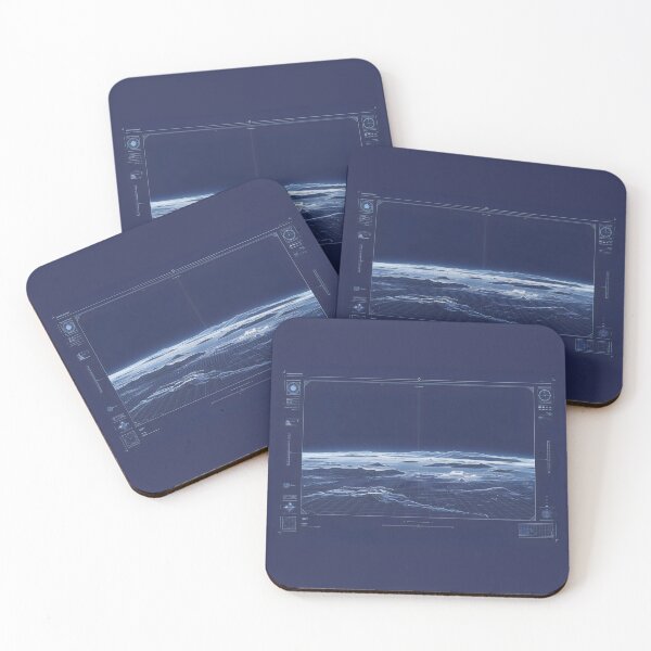 Item preview, Digital Terrain Wireframe Autodesk Simulation Tech Blueprint Design designed and sold by SplashTastic.