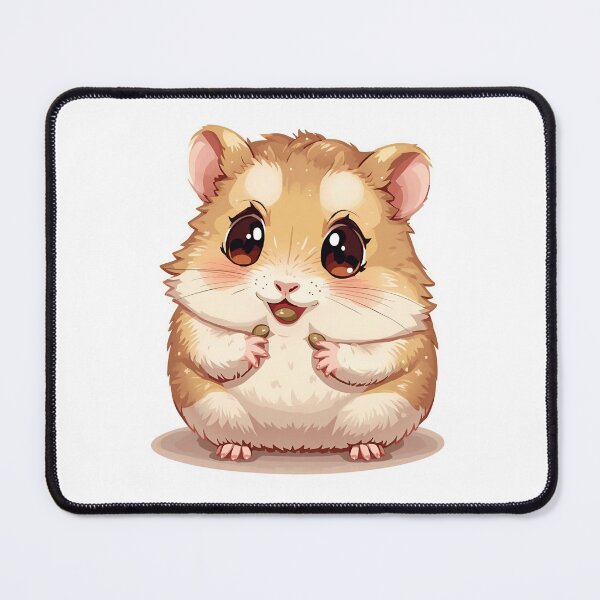 Item preview, Adorable Chubby Hamster with Big Sparkling Eyes designed and sold by atirutbeam.