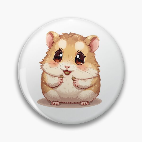 Item preview, Adorable Chubby Hamster with Big Sparkling Eyes designed and sold by atirutbeam.