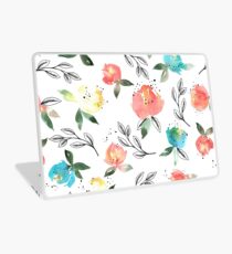Watercolor flowers #1 Laptop Skin