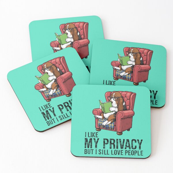 Item preview, Introvert Dog Reader png-Funny Book Lover Quote PNG-I Like My Privacy Basset Hound Clipart designed and sold by sicty09Design.