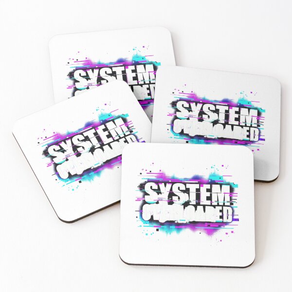 Item preview, SYSTEM OVERLOADED – Retro VHS Glitch Distortion Tee designed and sold by EcoArtTees.