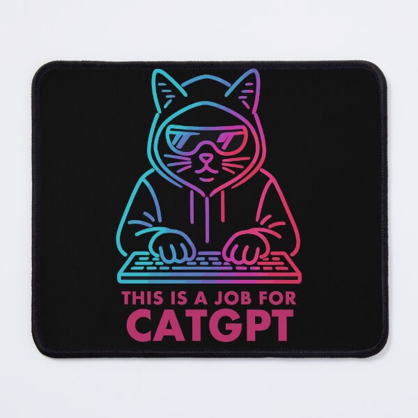 Item preview, CatGPT Keyboard Hustle designed and sold by ArtEmotionsImages.