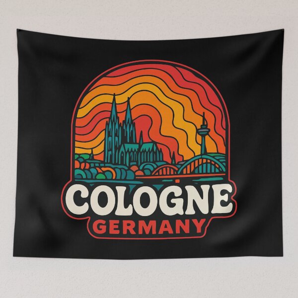 Item preview, Cologne Germany Trippy Art Travel designed and sold by TomFrontierArt.