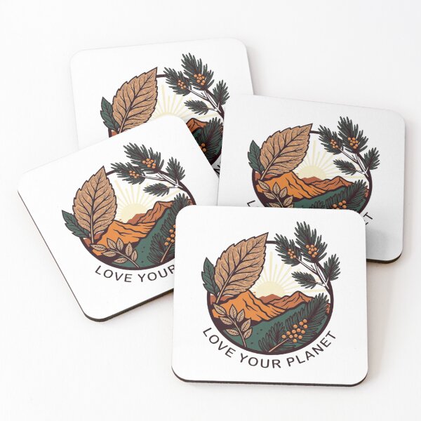Item preview, Love Your Planet – Retro Eco Badge T-Shirt designed and sold by EcoArtTees.