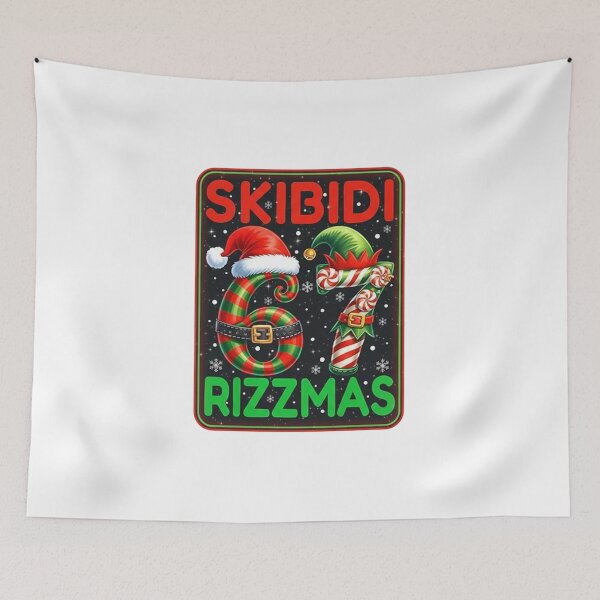 Item preview, SKIBIDI 67 RIZZMAS Funny Six Seven Meme Christmas Boys Girls T-Shirt, Christmas Humor designed and sold by Marbleroad.