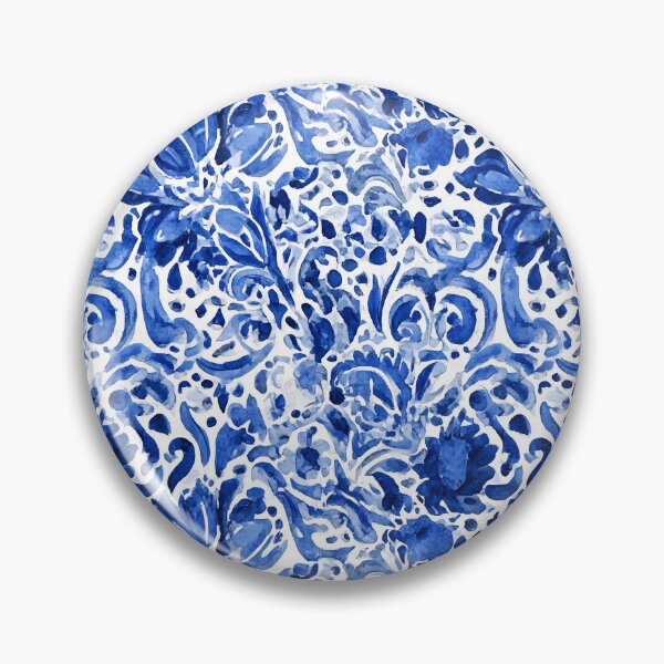Item preview, Blue Floral Seamless Pattern designed and sold by BonaDesignsArt.