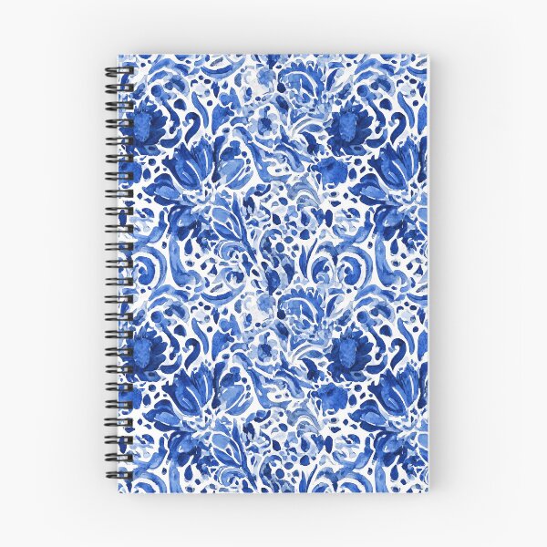 Item preview, Blue Floral Seamless Pattern designed and sold by BonaDesignsArt.