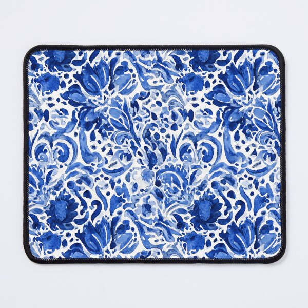 Item preview, Blue Floral Seamless Pattern designed and sold by BonaDesignsArt.