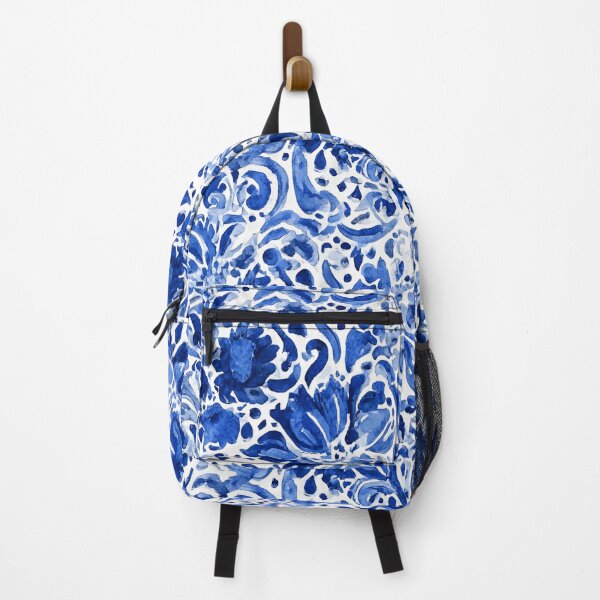 Item preview, Blue Floral Seamless Pattern designed and sold by BonaDesignsArt.