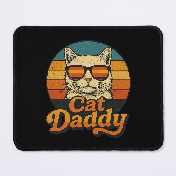 Item preview, Cat Daddy Retro Vintage Cool Cat With Sunglasses Design designed and sold by flagylART.