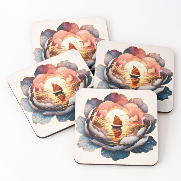 Item preview, Flower Boat, Ai Generated Art  designed and sold by ACC .