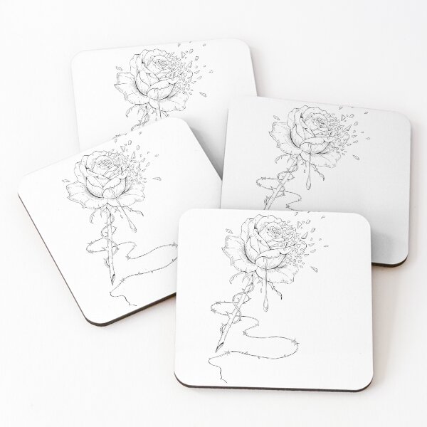 Item preview, Shattered Rose Minimalist Line art designed and sold by Byond29.