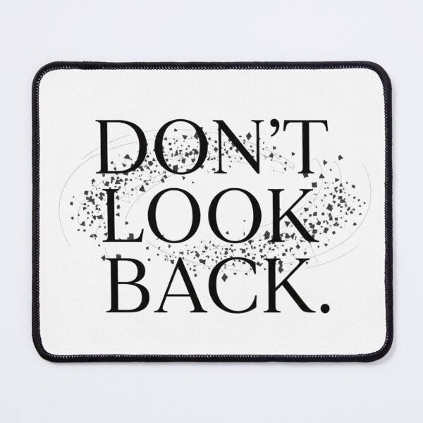 Item preview, DON'T LOOK BACK T-shirt | Minimalist Motivation, Future Focus & Perseverance Quote Tee designed and sold by MINIMA.LIGN.