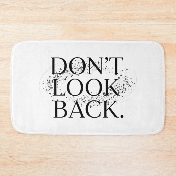 Item preview, DON'T LOOK BACK T-shirt | Minimalist Motivation, Future Focus & Perseverance Quote Tee designed and sold by MINIMA.LIGN.