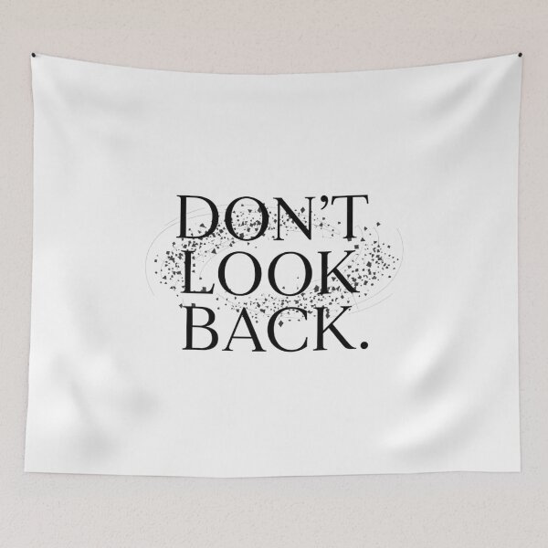 Item preview, DON'T LOOK BACK T-shirt | Minimalist Motivation, Future Focus & Perseverance Quote Tee designed and sold by MINIMA.LIGN.