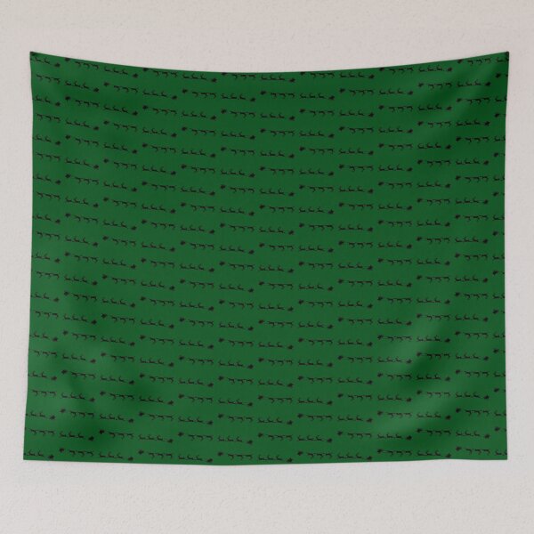 Item preview, Green Santa sleigh print designed and sold by Charlottieloux.