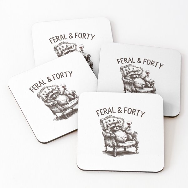 Item preview, 40th Birthday Party Racoon Feral And Forty designed and sold by johnertullio.