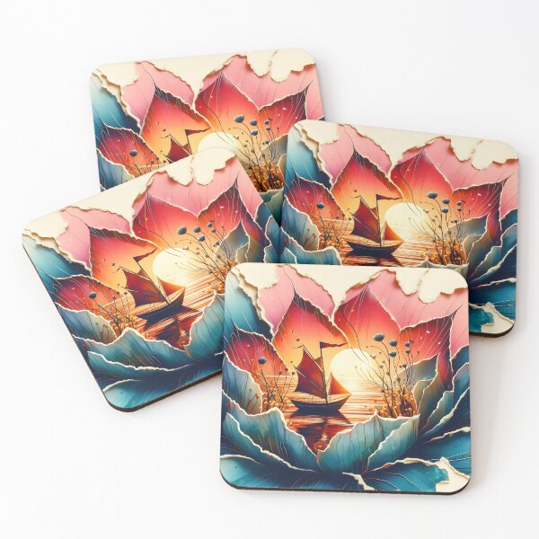 Item preview, Flower Boat, Ai Generated Art  designed and sold by ACC .