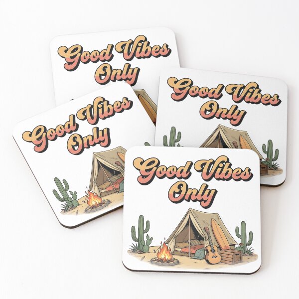 Item preview, Good Vibes Only Desert Camping Design designed and sold by SoulenCify.