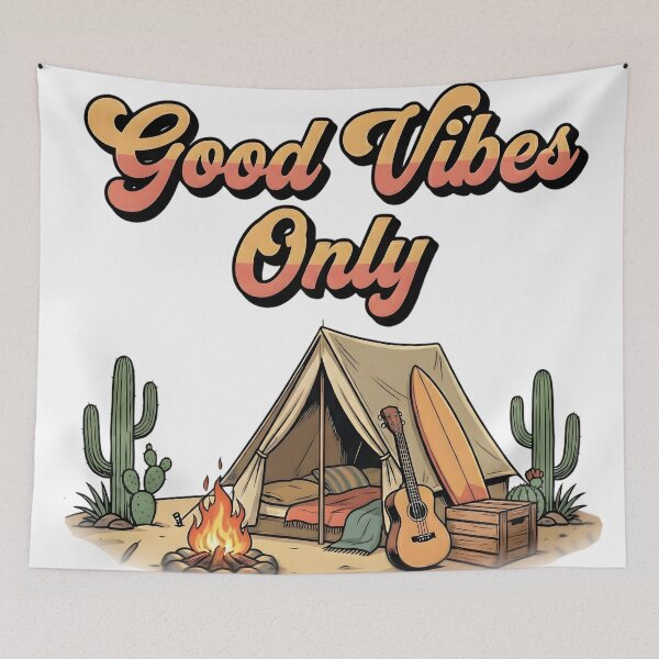 Item preview, Good Vibes Only Desert Camping Design designed and sold by SoulenCify.