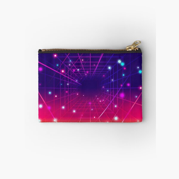 Item preview, Neon Grid Tunnel Retro Futuristic Synthwave Glow Design designed and sold by SplashTastic.