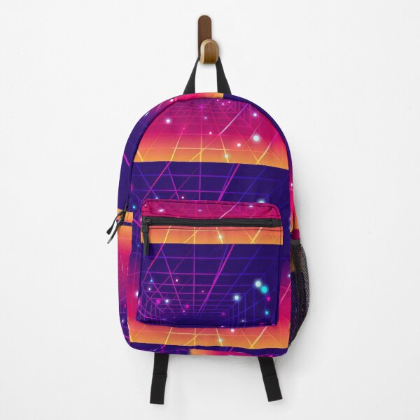 Item preview, Neon Grid Tunnel Retro Futuristic Synthwave Glow Design designed and sold by SplashTastic.