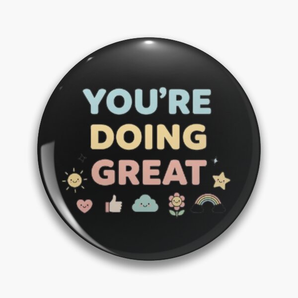 Item preview, You’re Doing Great – Positive Motivational Graphic Design with Happy Icons designed and sold by Ditstyle.