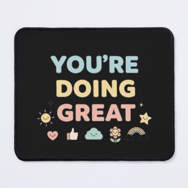 Item preview, You’re Doing Great – Positive Motivational Graphic Design with Happy Icons designed and sold by Ditstyle.